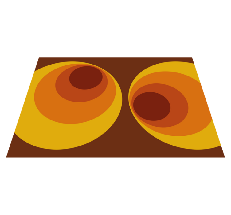 Abstract Geometric Swirls geometric rug - TenStickers