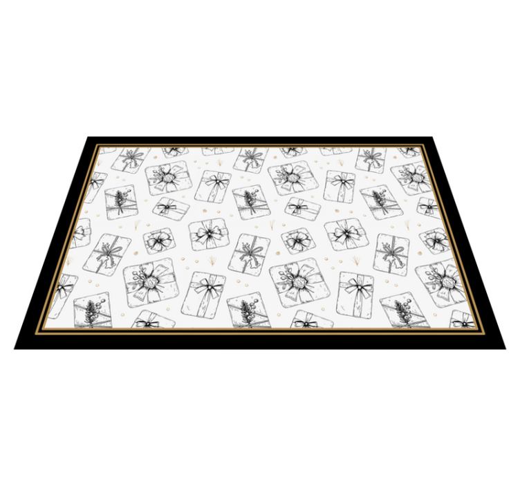 Festive Gift Pattern Christmas carpet runner - TenStickers