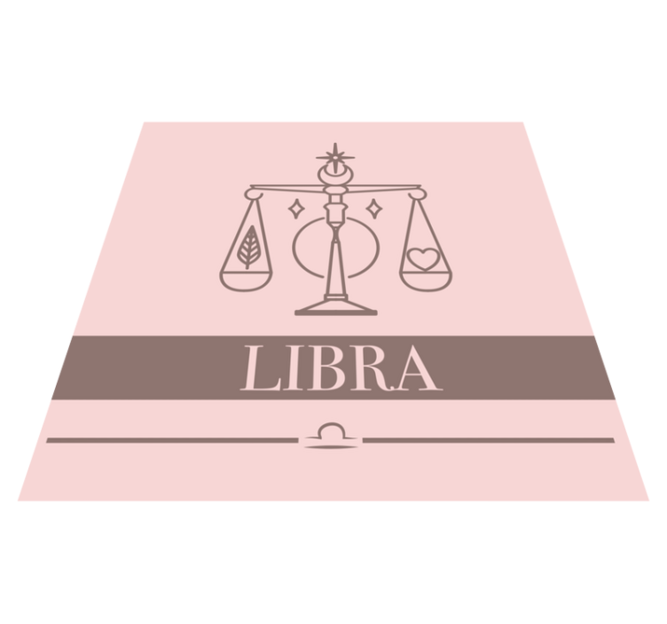Libra Balance Design custom rug - TenStickers