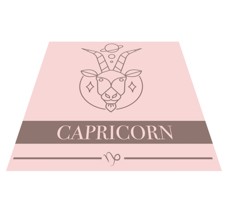 Capricorn Illustration custom rug - TenStickers