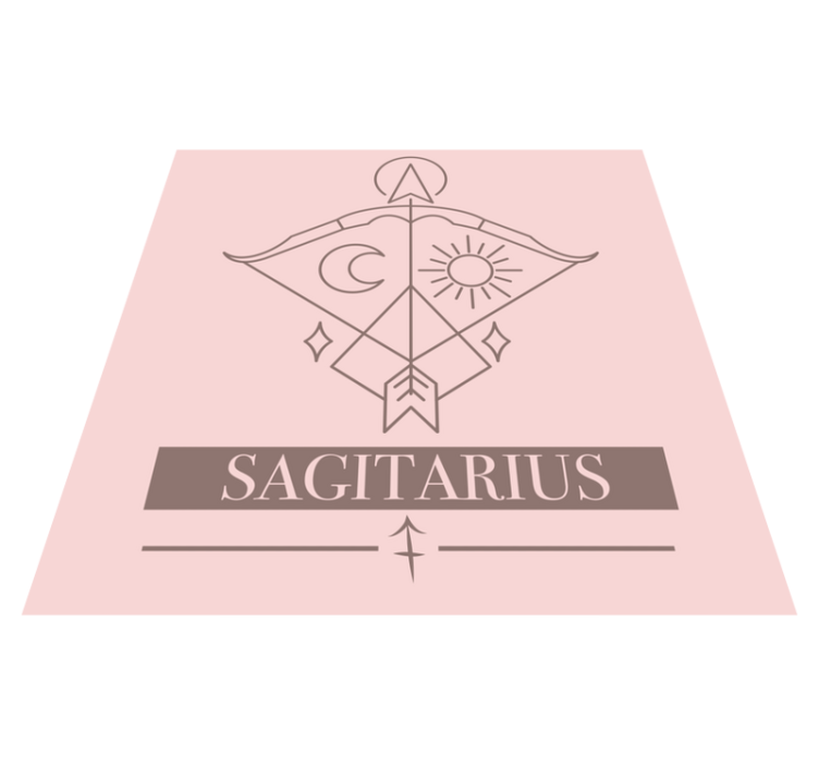 Sagittarius Symbol custom rug - TenStickers