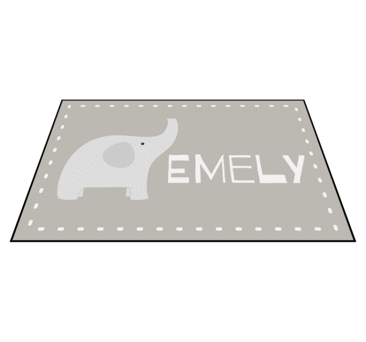 Customizable Elephant customised mats - TenStickers