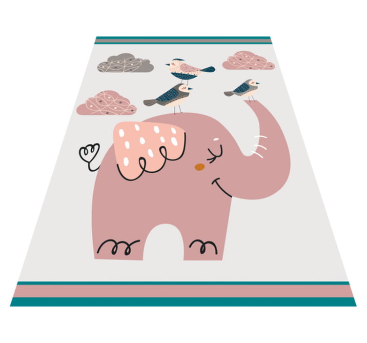 Elephant Playtime playroom carpet - TenStickers