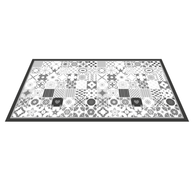 Gray "Trujillo" tile carpet - TenStickers