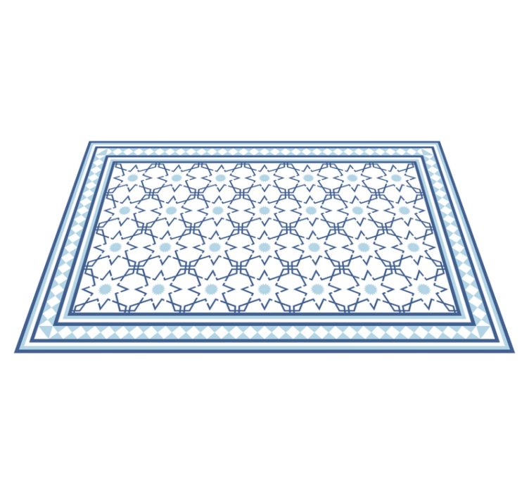 Tiled Geometric Pattern tile carpet - TenStickers