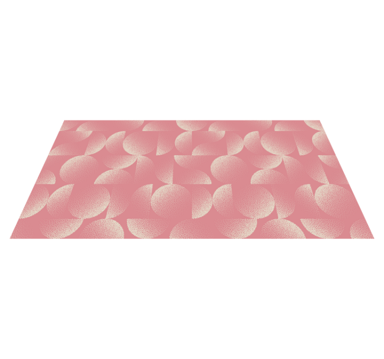 Textured Petals Pattern floral rug - TenStickers