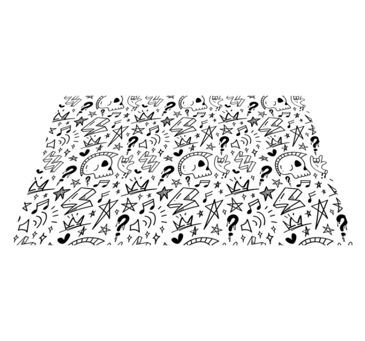 Eclectic Teen Patterns rug for teens - TenStickers