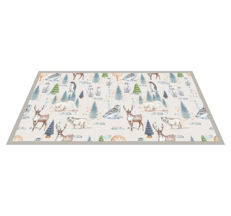 Arctic Wildlife animal mat - TenStickers
