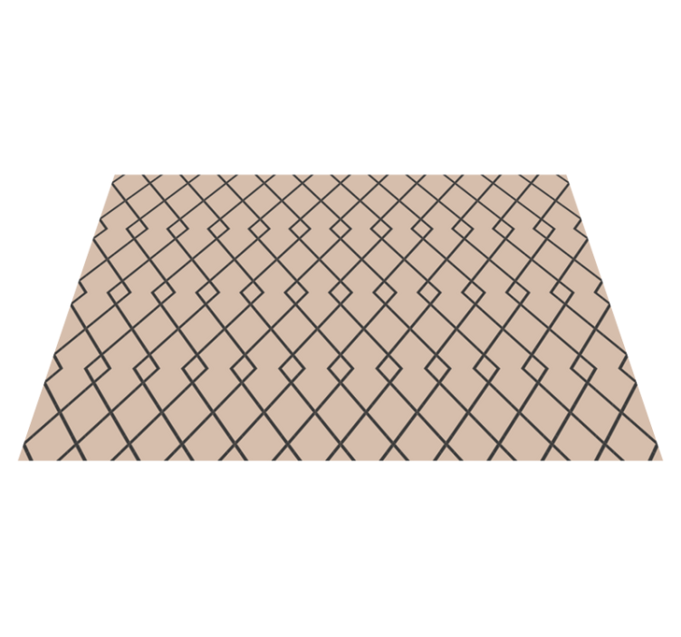 Graceful Diamond Motif geometric vinyl rug - TenStickers