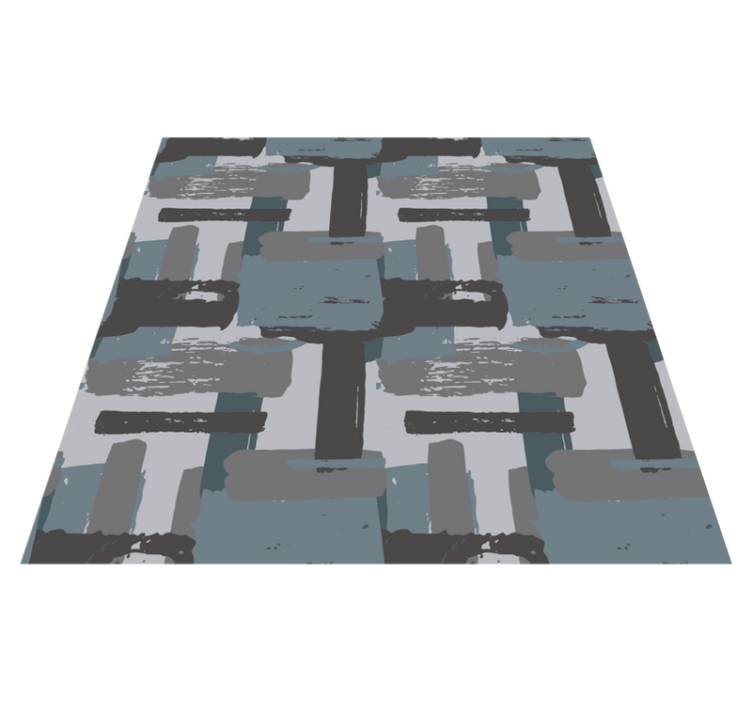 Abstract Mosaic mosaic vinyl rug - TenStickers