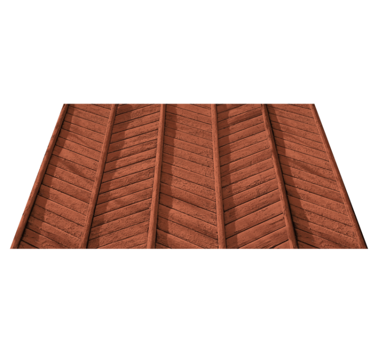 Wooden Planks Detail wood effect vinyl rug - TenStickers