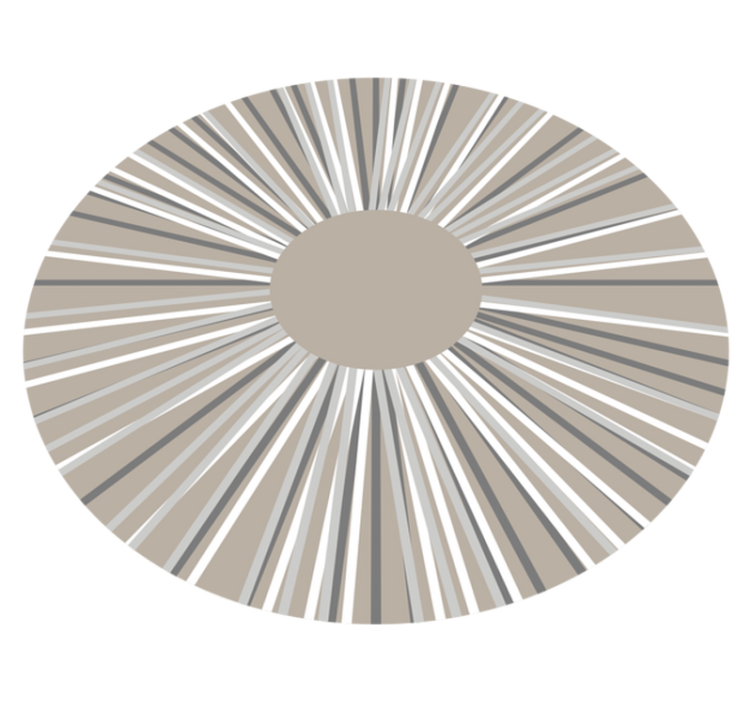 Geometric Burst Circular Pattern geometric rugs - TenStickers