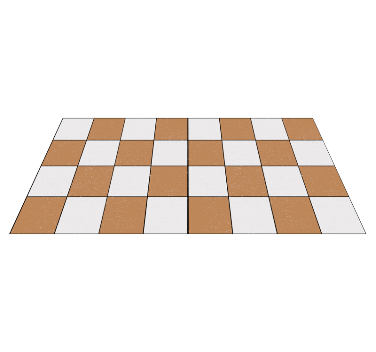Checkerboard Pattern Decor tile carpet - TenStickers
