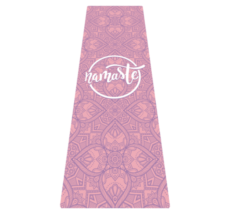namaste yoga custom rug - TenStickers