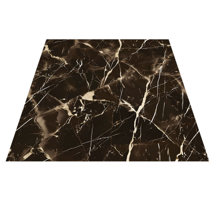 Dark brown shades marble vinyl rug - TenStickers