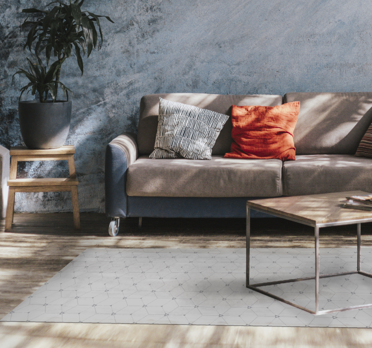 3D cubical modern vinyl rug - TenStickers