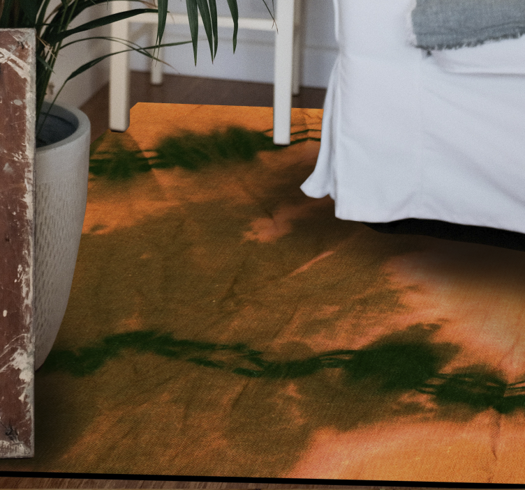 Colorful Tie-Dye textured vinyl rug - TenStickers