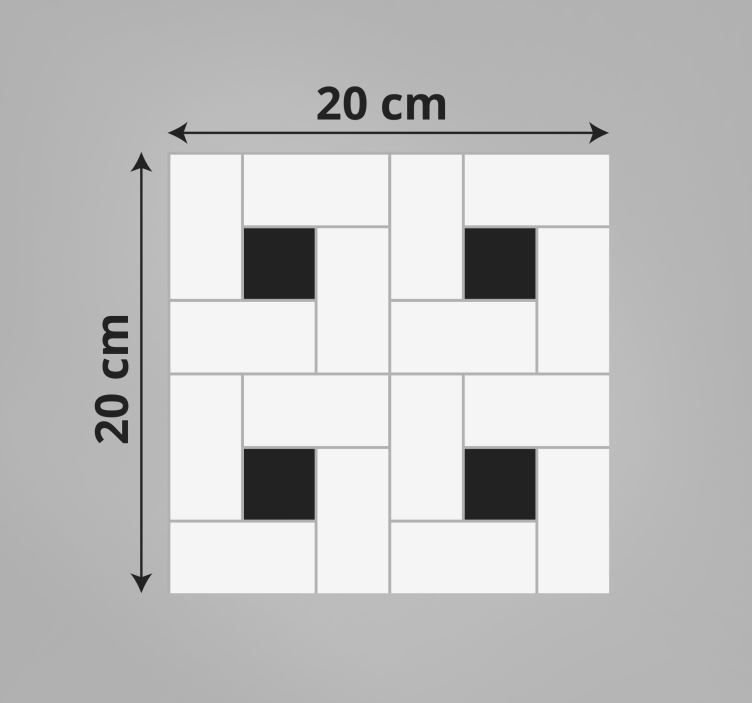 Small Squares tile carpet - TenStickers