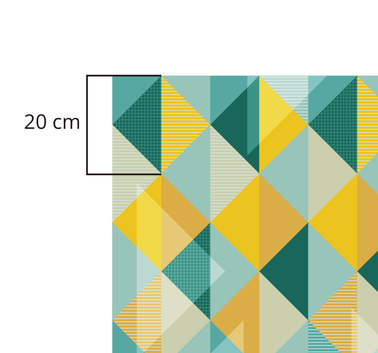 Geometric Triangle Array geometric vinyl rug - TenStickers