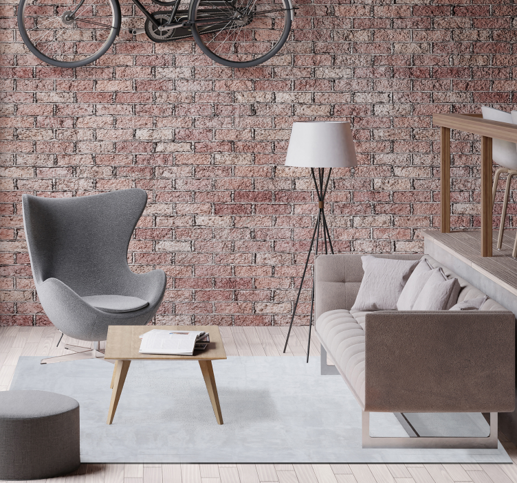 Cement texture stone vinyl rug - TenStickers