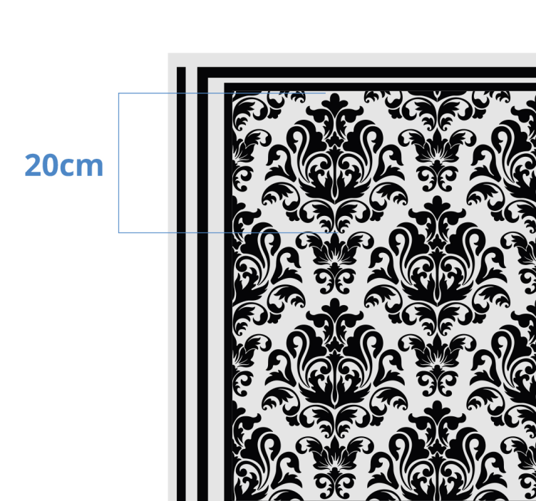 Baroque Elegance retro rug - TenStickers
