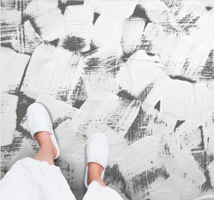 Abstract Brushed Texture textured vinyl rug - TenStickers