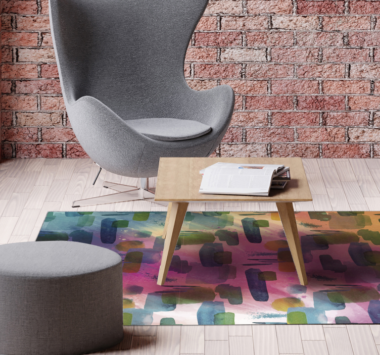 Abstract modern mosaic mosaic floor tiles - TenStickers