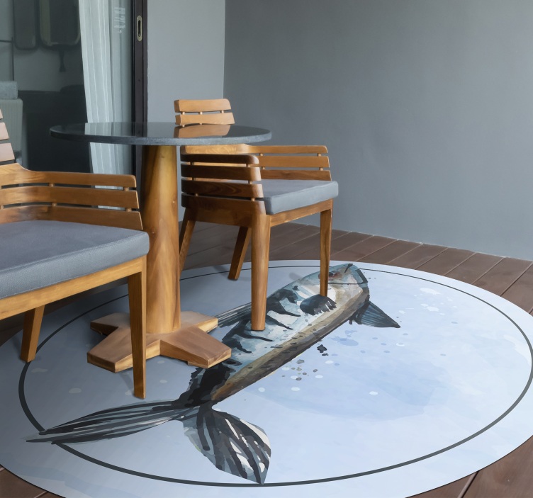 Aquatic Exploration animal vinyl rug - TenStickers