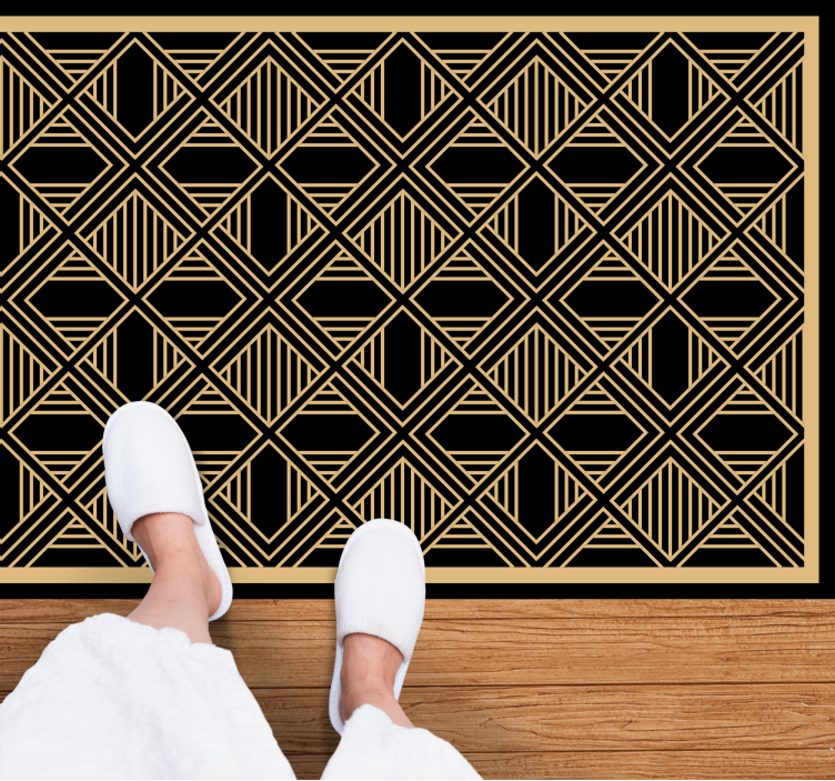 Art Deco sophistication modern vinyl rug - TenStickers