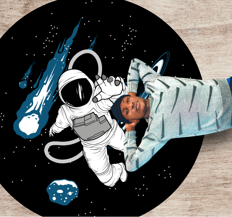 Astro Adventure road vinyl rug - TenStickers