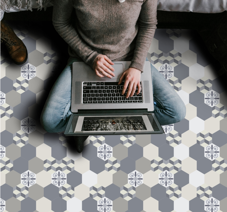 "Barcelona Marengo" tile carpet - TenStickers