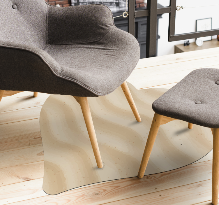 beach love modern vinyl rug - TenStickers