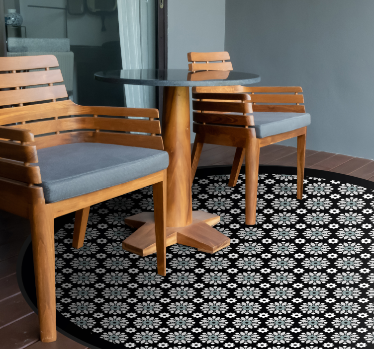 Black and white suns nature rug - TenStickers