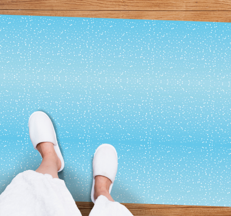 Blue shimmer layer blue vinyl rug - TenStickers