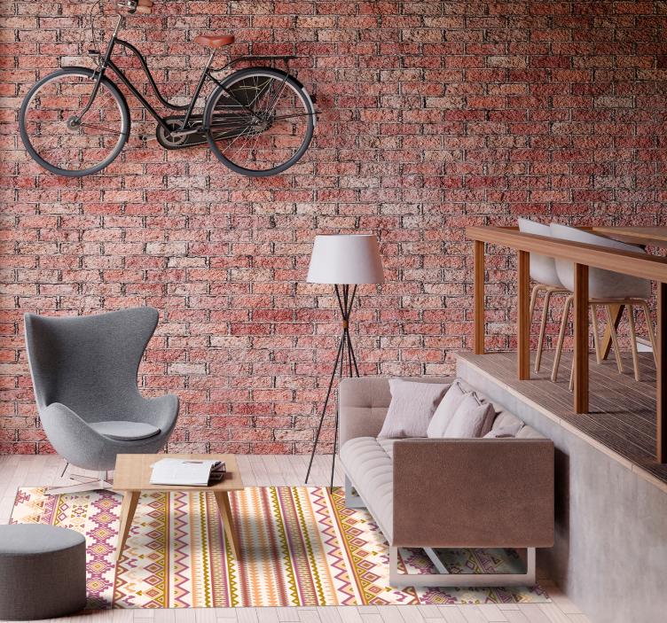 Boho aesthetic style vintage rug - TenStickers