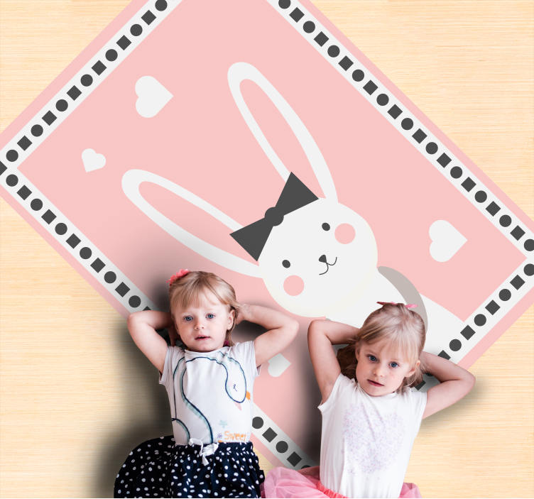Bunny Nursery Decor kids rug - TenStickers