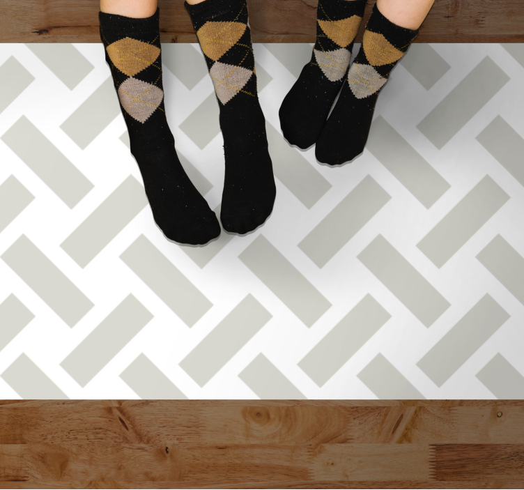 Chevron Pattern geometric rug - TenStickers