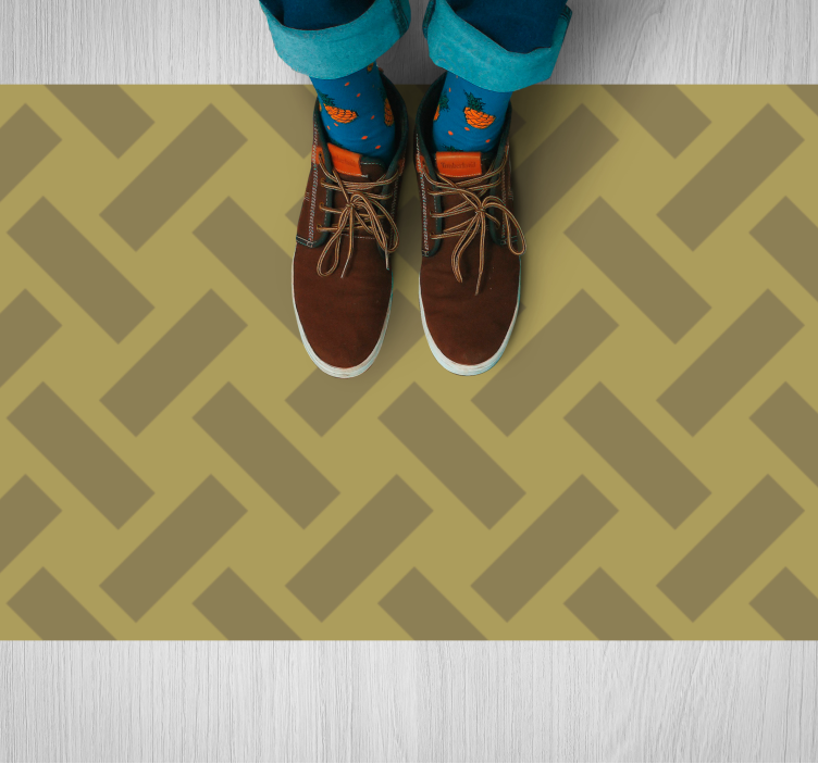 Chevron Zigzag geometric rug - TenStickers