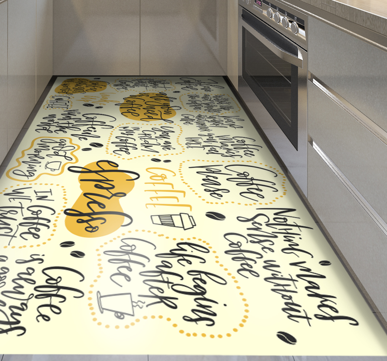Coffee Love Expresso custom rug - TenStickers