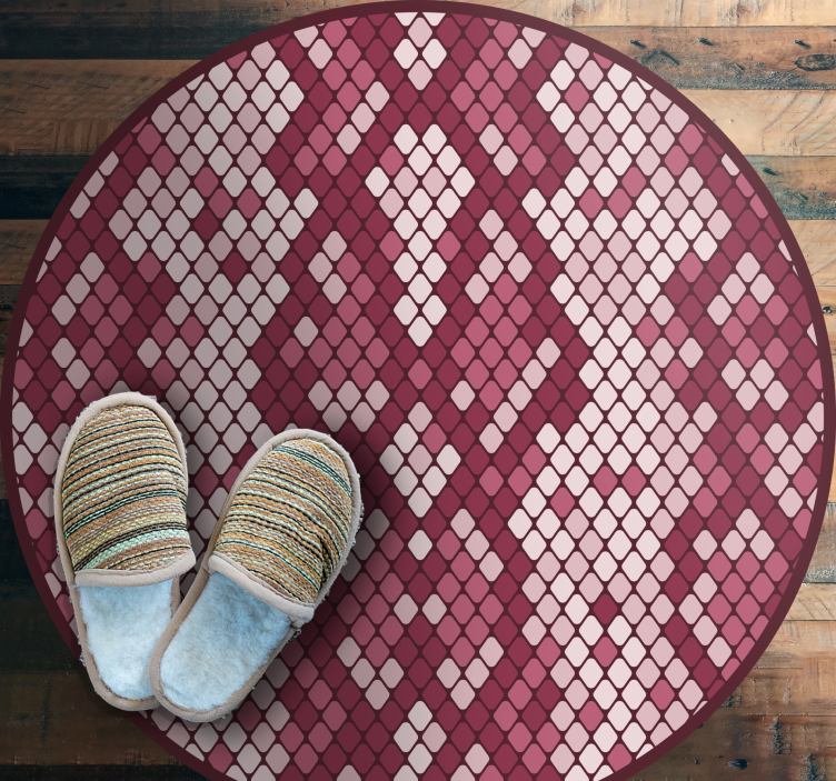 Diamond Pattern Mix textured vinyl rug - TenStickers