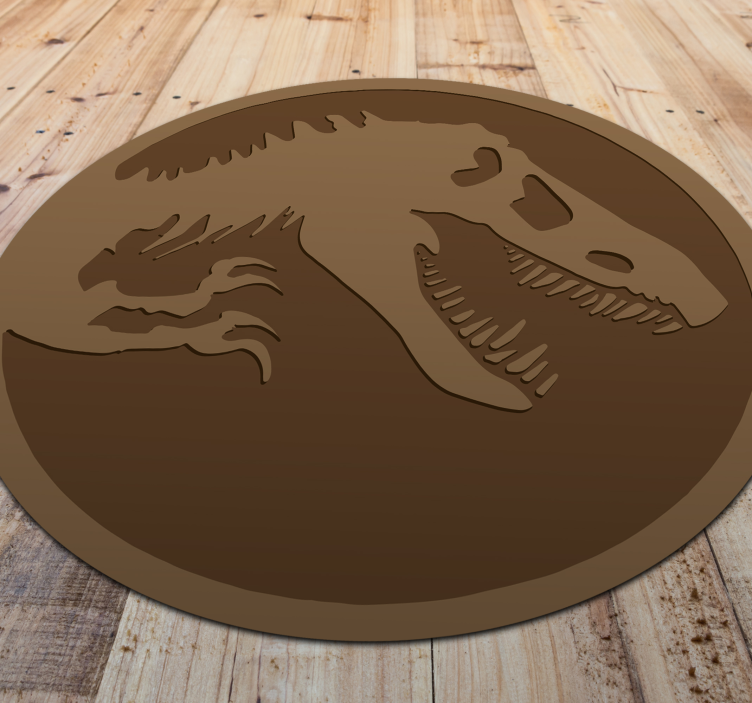 Dinosaur Skeleton vinyl rug - TenStickers