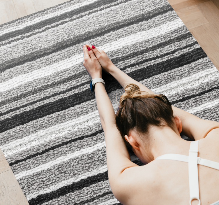 Elegant black and gray tones texture carpet - TenStickers