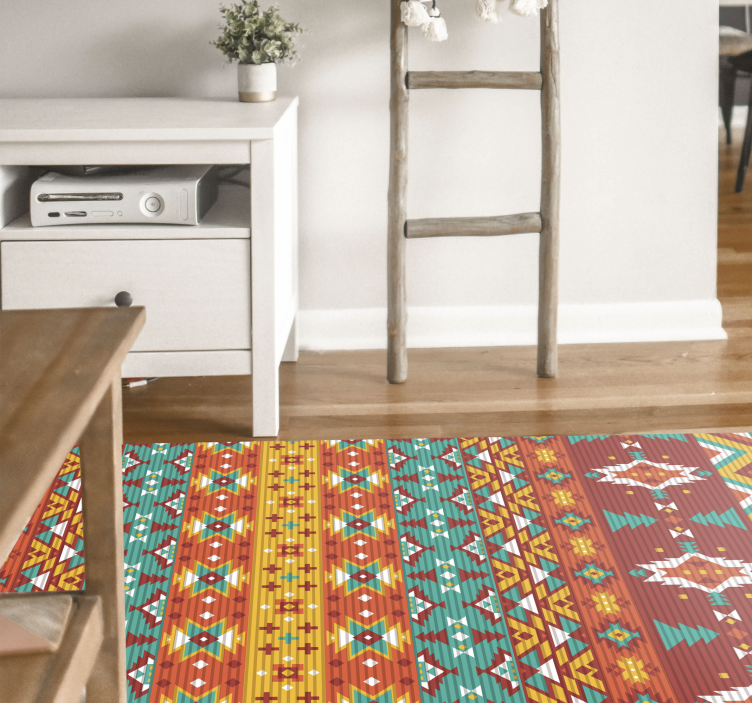 Ethnic pattern ethnic rug - TenStickers