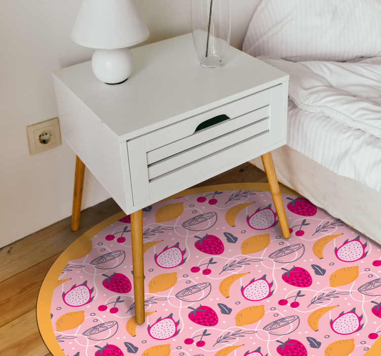 Fruity Delight animal vinyl rug - TenStickers