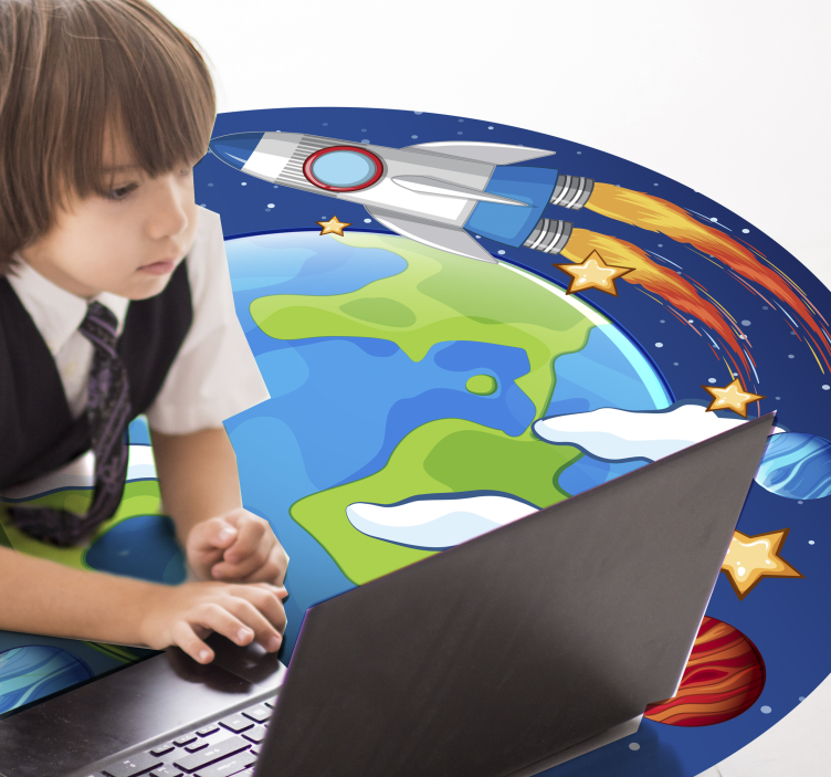 Galaxy kids original vinyl rug - TenStickers