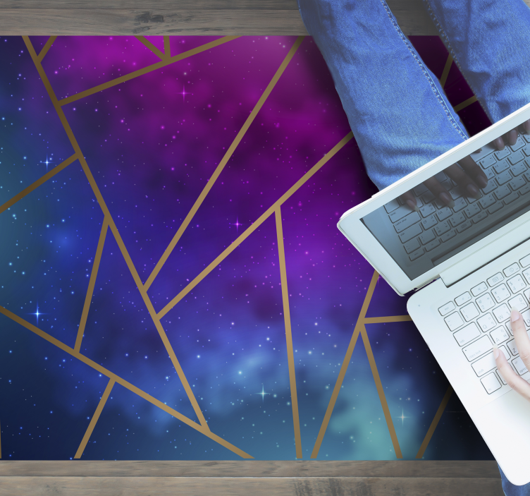 Galaxy triangle tiles tile carpet - TenStickers