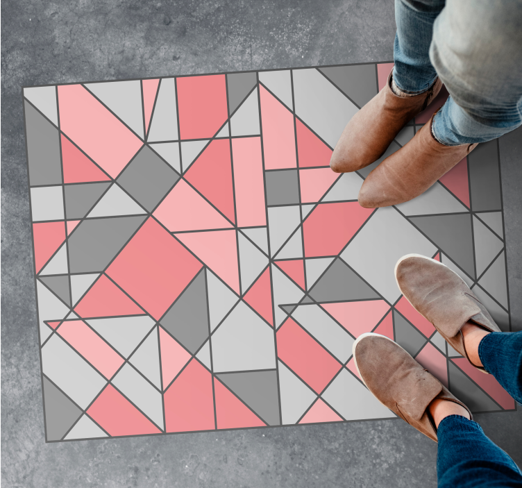 Geometric Abstraction geometric rug - TenStickers