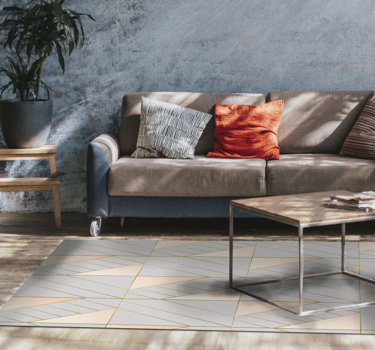 Geometric Patterned geometric rugs - TenStickers