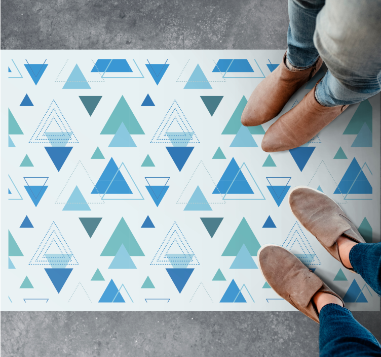 Geometric Triangles geometric rug - TenStickers
