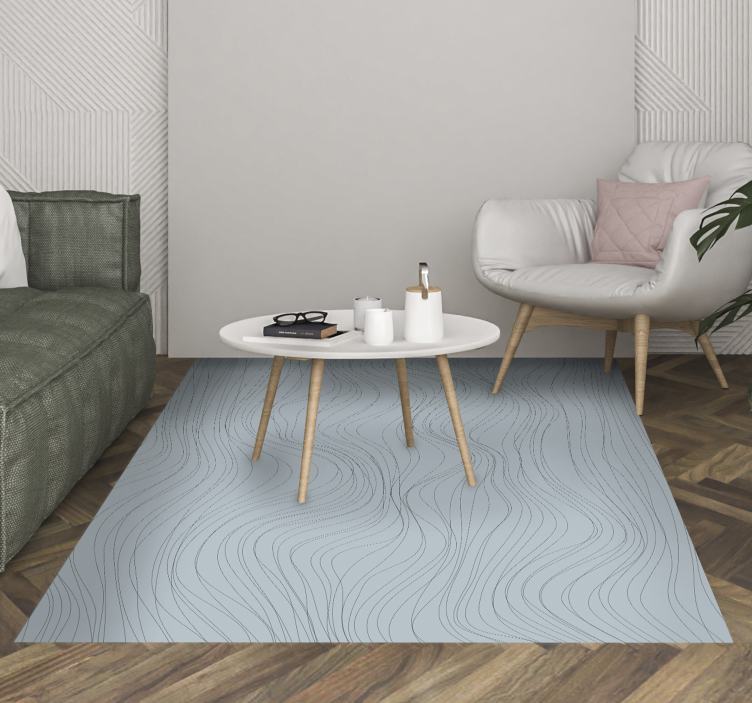 Gray minimalistic stripes stripes carpet - TenStickers